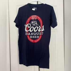 Coors Men’s T-Shirt Navy Sz Small